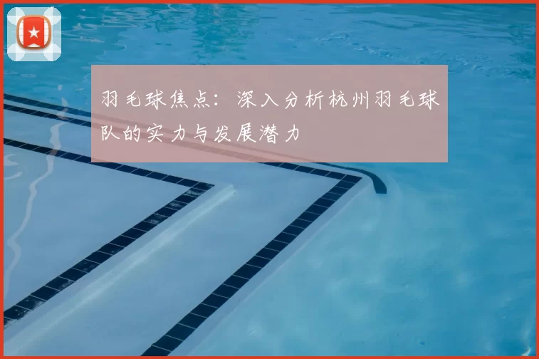 羽毛球焦点：深入分析杭州羽毛球队的实力与发展潜力