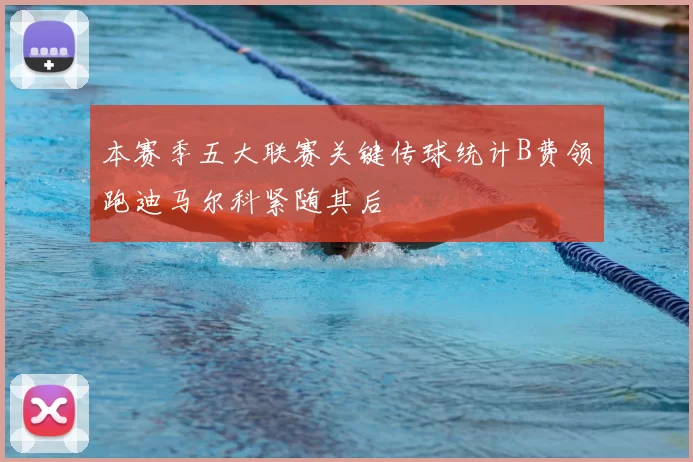 本赛季五大联赛关键传球统计B费领跑迪马尔科紧随其后